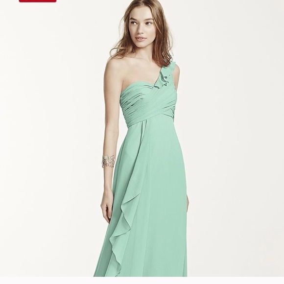 david's bridal one shoulder